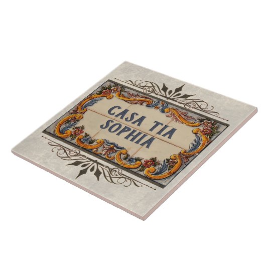 Spanischer Hausname Fliese (Seite)