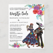 Spanischer Hochzeitstag Nuestra Boda Toter Tag (Vorderseite)