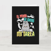 Spanischer Hund Ate Meine Hausaufgaben - Perro Tar Karte (Vorderseite)