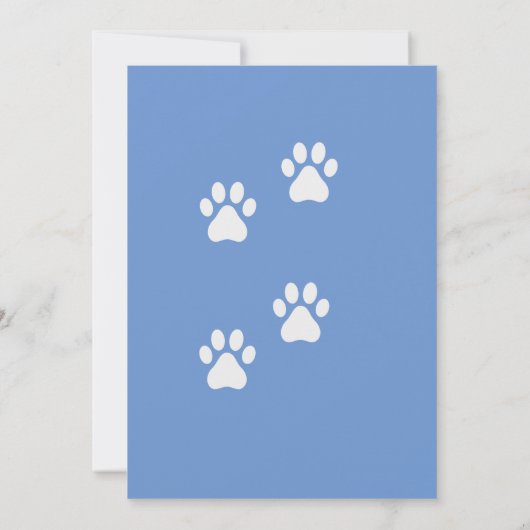 Spanischer Hund König Charles Springer Einladung (Rückseite)