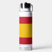 Spanischer Individuelle Name für Flaggen und Text Trinkflasche (Hinten)