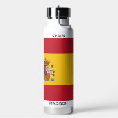 Spanischer Individuelle Name für Flaggen und Text Trinkflasche (Links)