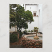 Spanischer Innenhof Ankündigungspostkarte (Vorderseite)