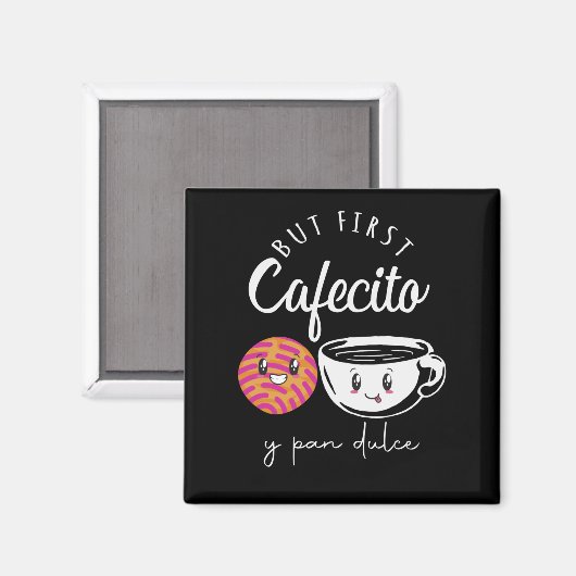 Spanischer Kaffee Lover Pun Funny Coffein Abhängig Magnet (Vorderseite/Rückseite)