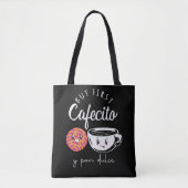 Spanischer Kaffee Lover Pun Funny Coffein Abhängig Tasche (Vorderseite)