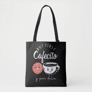 Spanischer Kaffee Lover Pun Funny Coffein Abhängig Tasche