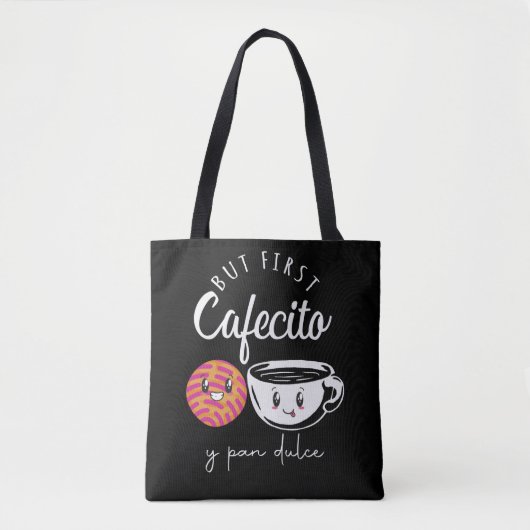 Spanischer Kaffee Lover Pun Funny Coffein Abhängig Tasche (Vorderseite)