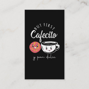 Spanischer Kaffee Lover Pun Funny Coffein Abhängig Visitenkarte