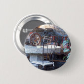 Spanischer Kaktus Stillleben Button (Vorne & Hinten)