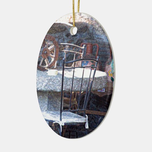 Spanischer Kaktus Stillleben Keramik Ornament (Links)