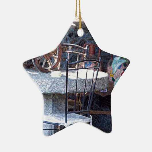 Spanischer Kaktus Stillleben Keramik Ornament (Rechts)