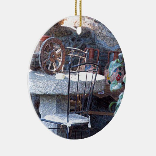 Spanischer Kaktus Stillleben Keramikornament (Rechts)