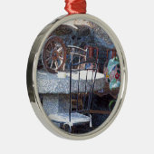 Spanischer Kaktus Stillleben Silbernes Ornament (Rechts)