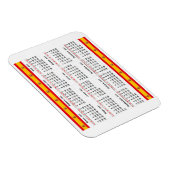 Spanischer Kalender 2021 Magnet (Rechte Seite)