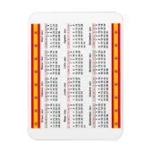 Spanischer Kalender 2021 Magnet (Vertikal)