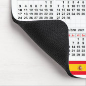 Spanischer Kalender 2021 Mousepad (Ecke)