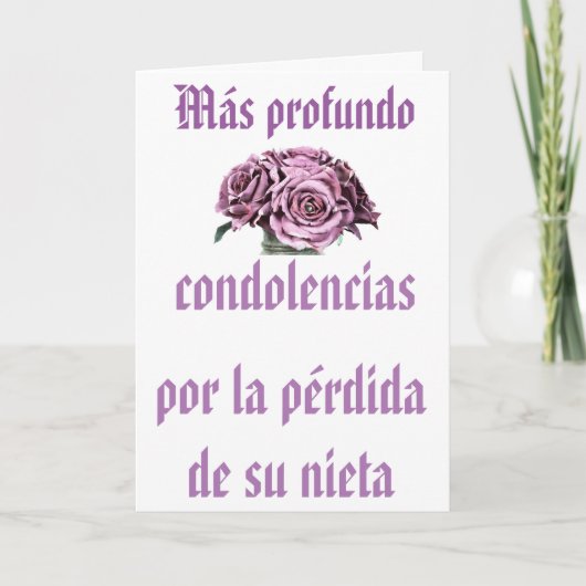 Spanischer Kartensterben Karte (Vorderseite)