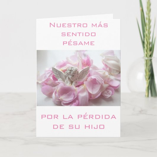 Spanischer Kartensterben Karte (Vorderseite)