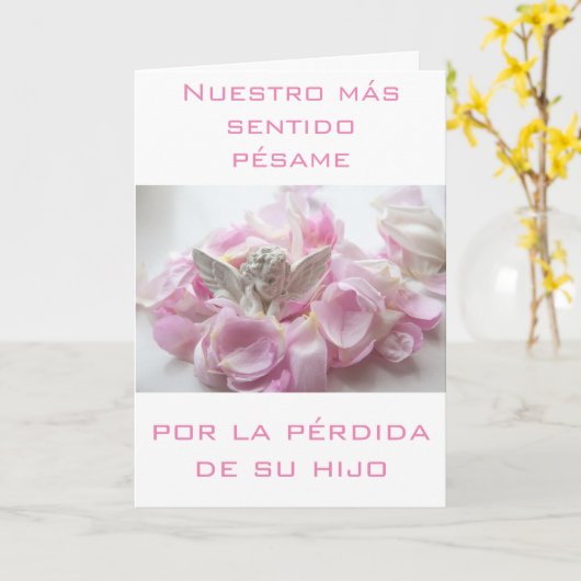 Spanischer Kartensterben Karte (Gelbe Blume)