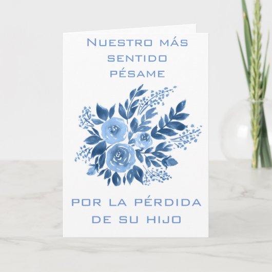 Spanischer Kartensterben Karte (Vorderseite)