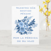 Spanischer Kartensterben Karte (Gelbe Blume)