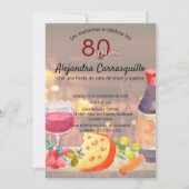 Spanischer Klassiker Wein & Käse Degustation 80. G Einladung (Vorderseite)