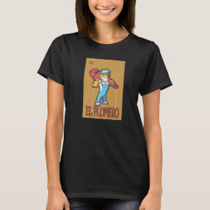 Spanischer Klempner für mexikanische Lotterie-Kart T-Shirt