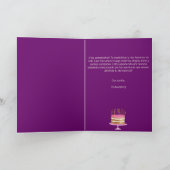 Spanischer Kuchen Glitzer Transparente Ballons Geb Karte (Innenseite)