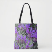 Spanischer Lavender Blooms floral Tasche (Vorderseite)