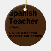 Spanischer Lehrer Definition Lehrer Keramik Ornament (Vorne)