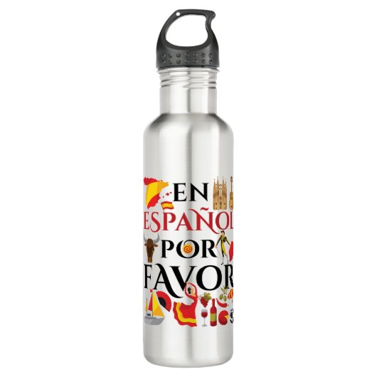 Spanischer Lehrer En Espanol Pour Edelstahlflasche (Vorderseite)