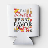 Spanischer Lehrer En Espanol Pour Gefallen Dosenkühler (Rückseite)