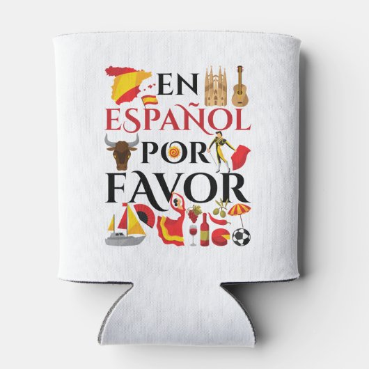 Spanischer Lehrer En Espanol Pour Gefallen Dosenkühler (Rückseite)