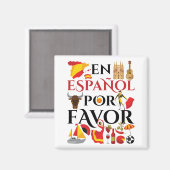 Spanischer Lehrer En Espanol Pour Gefallen Magnet (Vorderseite/Rückseite)
