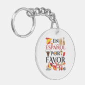 Spanischer Lehrer En Espanol Pour Gefallen Schlüsselanhänger (Vorderseite links)