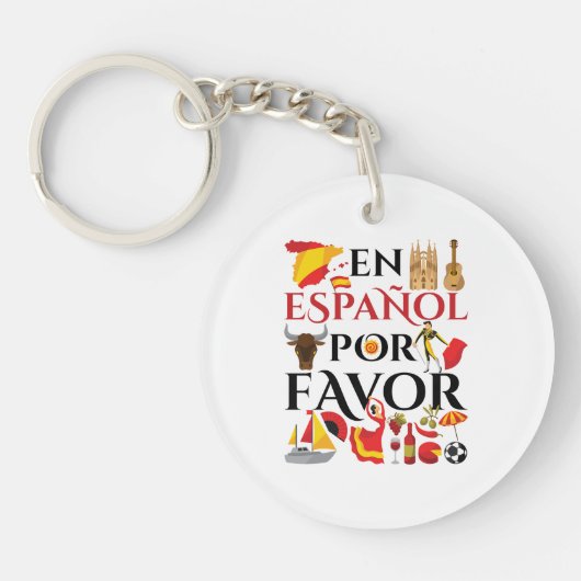 Spanischer Lehrer En Espanol Pour Gefallen Schlüsselanhänger (Vorderseite)
