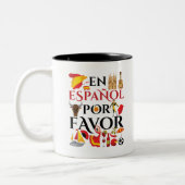 Spanischer Lehrer En Espanol Pour Gefallen Zweifarbige Tasse (Links)