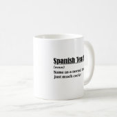 Spanischer Lehrer Funny Definition Kaffeetasse (VorderseiteRechts)