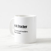 Spanischer Lehrer Funny Definition Kaffeetasse (Vorderseite Links)