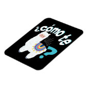 Spanischer Lehrer Funny Llama Lover Alpaca Niedlic Magnet (Linke Seite)