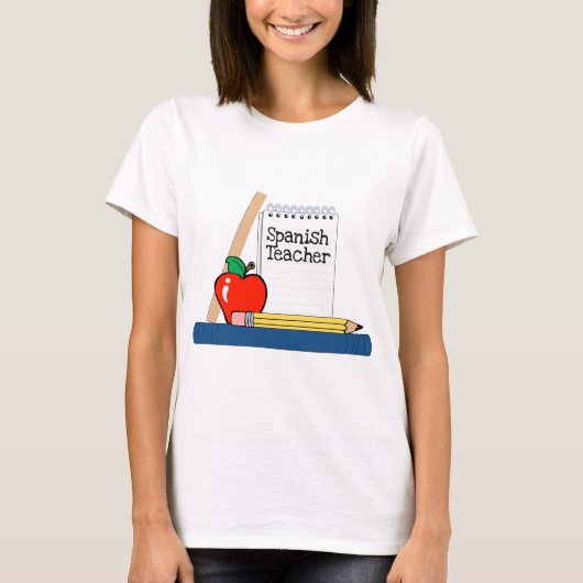 Spanischer Lehrer (Notebook) T-Shirt (Vorderseite)