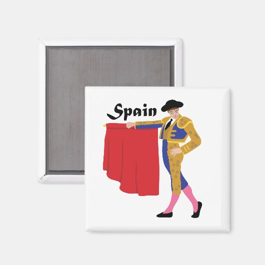 Spanischer Mann Magnet (Vorderseite/Rückseite)