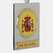 Spanischer Mantel Banner-Ornament Silber (Rechts)