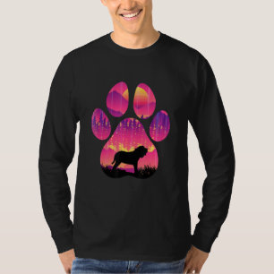 Spanischer Mastiff-Pfote Mama Papa Hund Frauen Män T-Shirt