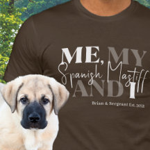 Spanischer Mastiff-Vater Est. Einzigartige Typogra