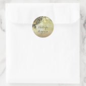 Spanischer Moosbaum - Eichenhochzeit Runder Aufkleber (Tasche)