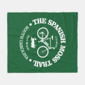 Spanischer Moosweg (Radfahren) Fleecedecke (Vorderseite (Horizontal))