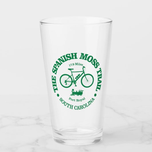 Spanischer Moosweg (Radfahren) Glas (Vorderseite)