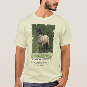 Spanischer Mustang Art & Gedicht T - Shirt