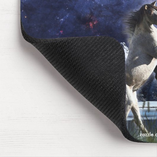 Spanischer Mustang Eagle, Fantasy Horses Mousepad (Ecke)